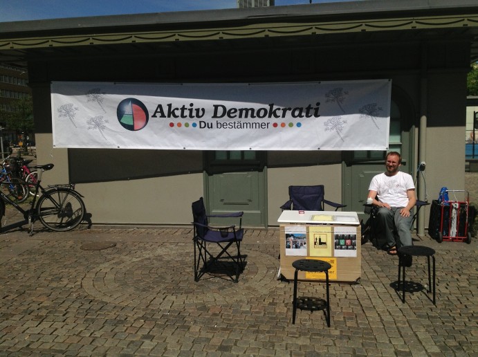 Flytande demokrati på Järntorget